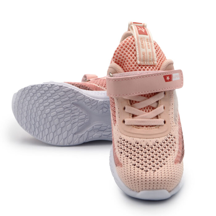 "Kule Kids: Breezy Fun in Pink Mesh Sneaker Shoes for Girls , Children, Kasut  (Sizes 26-31 EUR)B- kx2233 pink " - Image 5