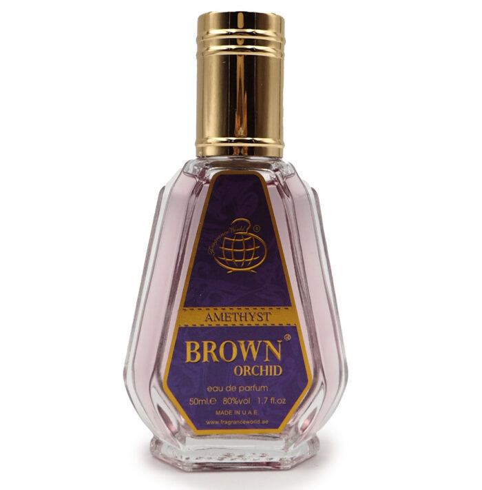 BROWN ORCHID  (AMETHYST )BY Fragrance World   , 50ML  EDP - Image 6
