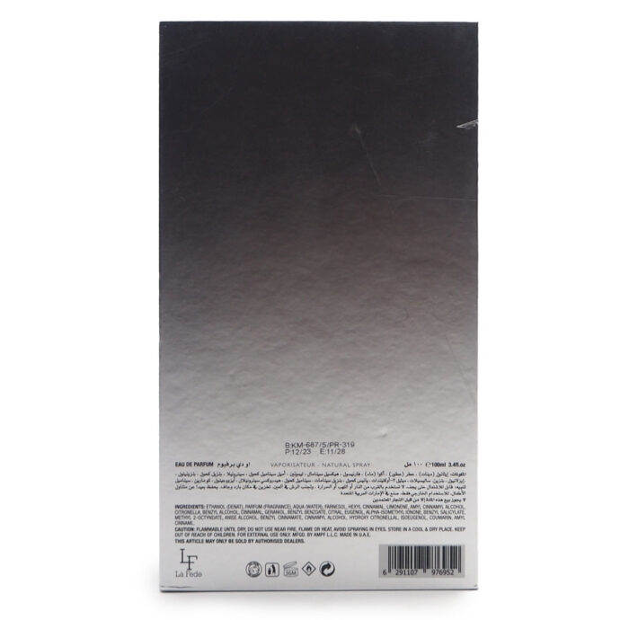 La Fede Magnum SILVER EDITION 100ml EDP  Natural Spray By Khadlaj - Image 5