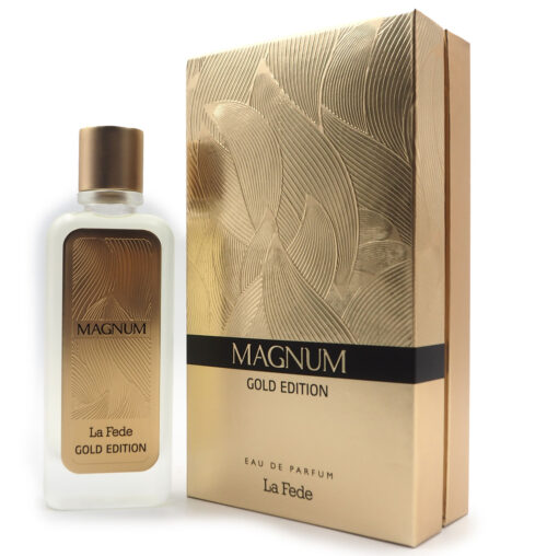 La Fede Magnum GOLD EDITION 100ml EDP  Natural Spray By Khadlaj