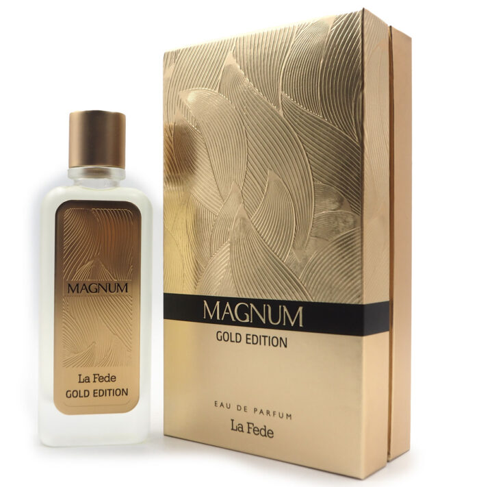 La Fede Magnum GOLD EDITION 100ml EDP  Natural Spray By Khadlaj