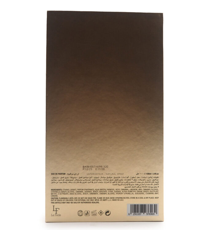 La Fede Magnum GOLD EDITION 100ml EDP  Natural Spray By Khadlaj - Image 5