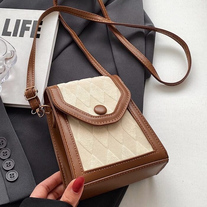 Crossbody Mobile Phone Bag, Fashion Leather Small Messenger shoulder Bag For Girls And Women ( 9# ) - Image 3