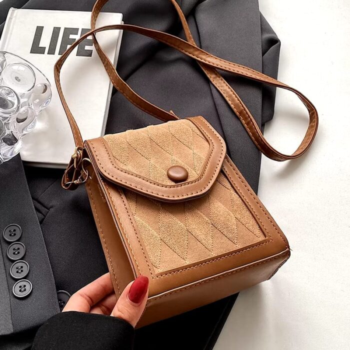 Crossbody Mobile Phone Bag, Fashion Leather Small Messenger shoulder Bag For Girls And Women ( 9# ) - Image 4