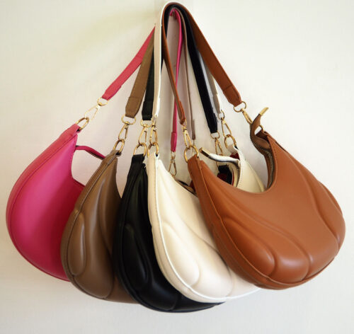 Basic PU leather small shoulder bag for woman , simple casual crossbody bag ( 5# )