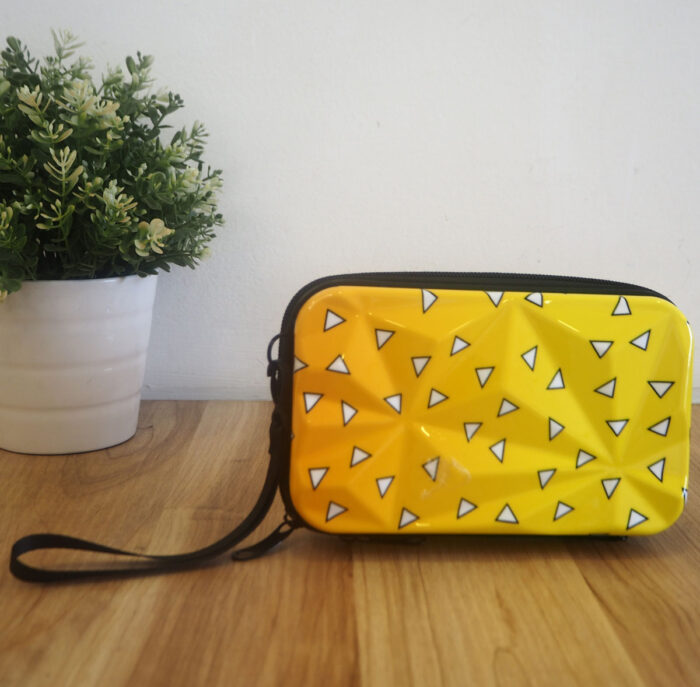 Trendy Square Box Bag, Travel Organizer Cosmetic Bad / Hard Shell Print Shoulder Bag ( 2-704-2 ) - Image 10
