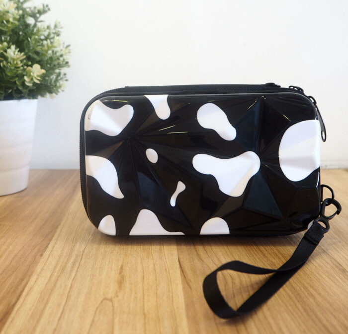 Trendy Square Box Bag, Travel Organizer Cosmetic Bad / Hard Shell Print Shoulder Bag ( 2-704-2 ) - Image 19