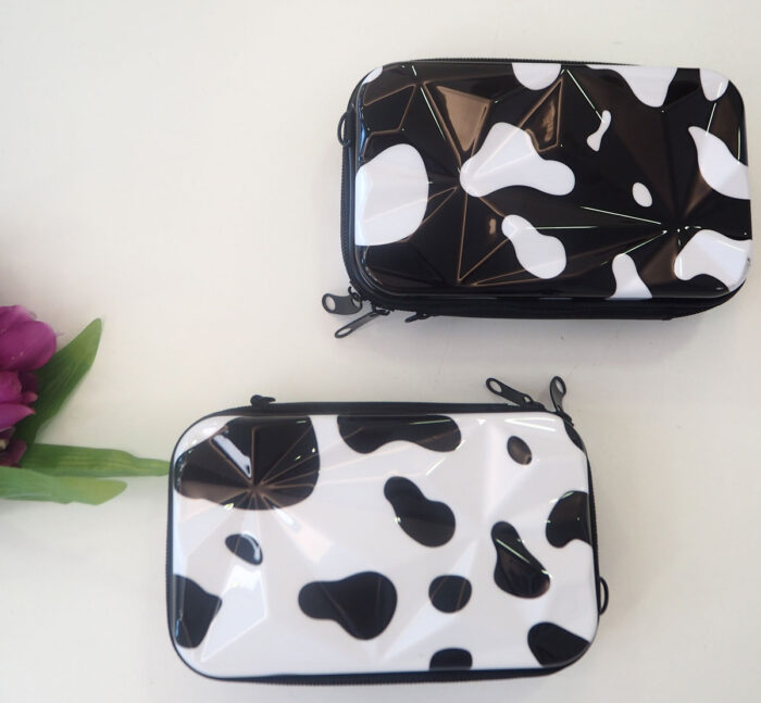 Trendy Square Box Bag, Travel Organizer Cosmetic Bad / Hard Shell Print Shoulder Bag ( 2-704-2 ) - Image 2