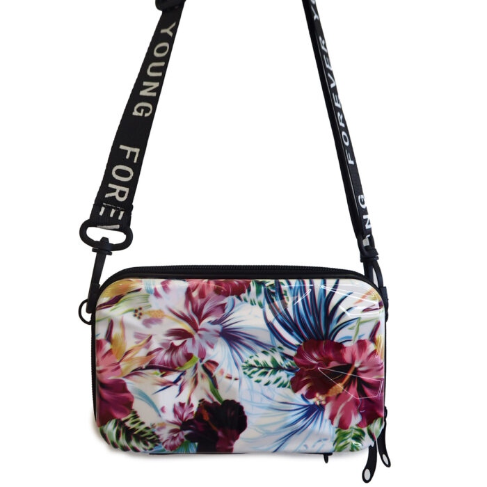 Trendy Square Box Bag, Travel Organizer Cosmetic Bad / Hard Shell Print Shoulder Bag ( 2-704-2 ) - Image 9