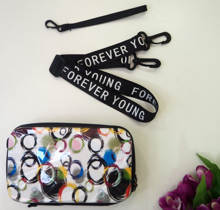 Trendy Square Box Bag, Travel Organizer Cosmetic Bad / Hard Shell Print Shoulder Bag ( 2-704-2 ) - Image 20
