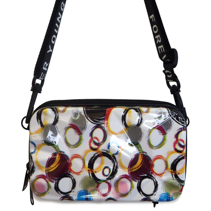 Trendy Square Box Bag, Travel Organizer Cosmetic Bad / Hard Shell Print Shoulder Bag ( 2-704-2 ) - Image 21