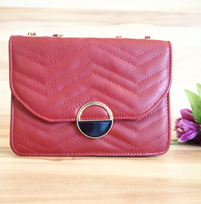 Trendy Women Chain Sling Bag Casual Shoulder Fashion Crossbody Leather Bag ( CB-5 ) - Image 5