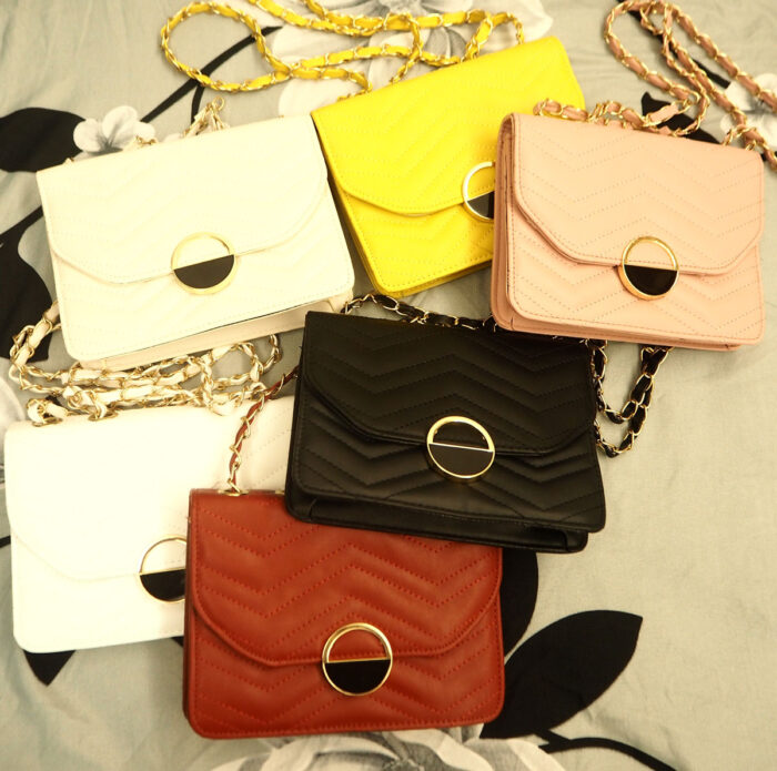 Trendy Women Chain Sling Bag Casual Shoulder Fashion Crossbody Leather Bag ( CB-5 ) - Image 3