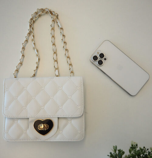 Women Classy Quilted Premium PU Leather Chain Shoulder/Crossbody Bag ( CB-1 )