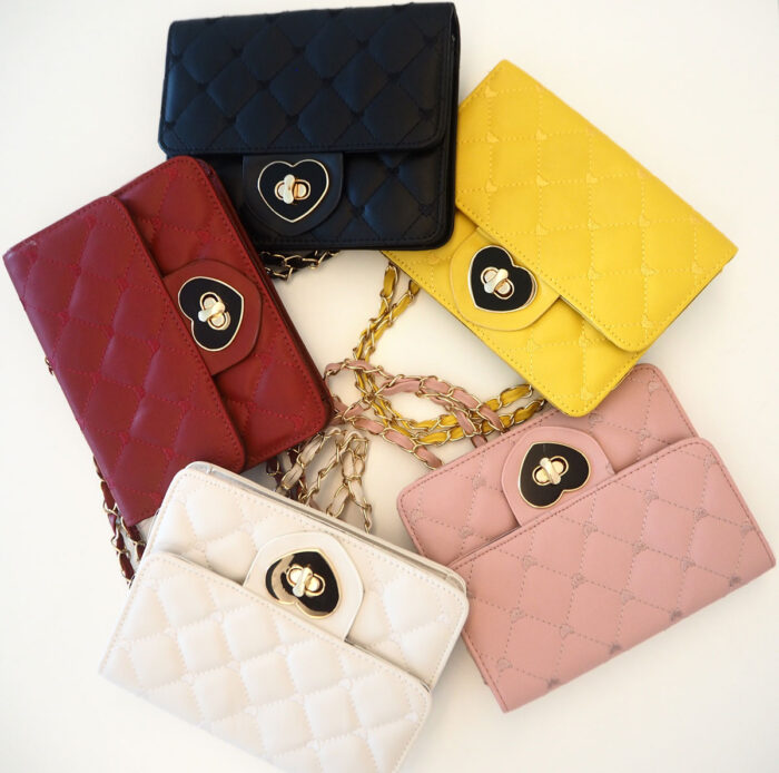 Women Classy Quilted Premium PU Leather Chain Shoulder/Crossbody Bag ( CB-1 ) - Image 2