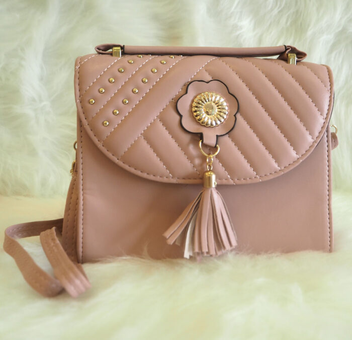 Women Flower sling Bag , Fashion PU Leather Large Capacity Shoulder Bag ( DD-2 ) - Image 6