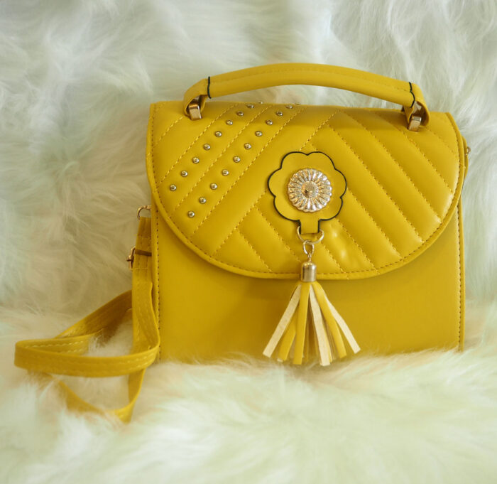 Women Flower sling Bag , Fashion PU Leather Large Capacity Shoulder Bag ( DD-2 ) - Image 7