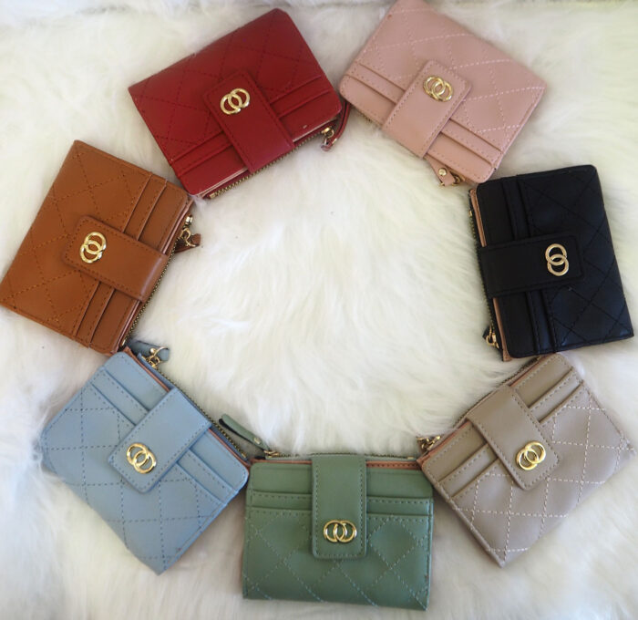 Women Short Fashion Wallet Purse With Card Holder PU Leather ( 6# )