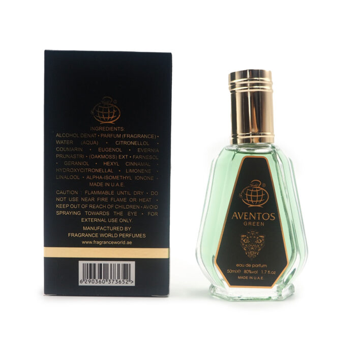 AVENTOS GREEN 50ML EAU DE PARFUM FOR MEN BY FRAGRANCE WORLD - Image 3