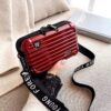 Trendy Square Box Bag, Travel Organizer Cosmetic Bad / Hard Shell Shoulder Bag ( 2-704-3 ) - Image 4