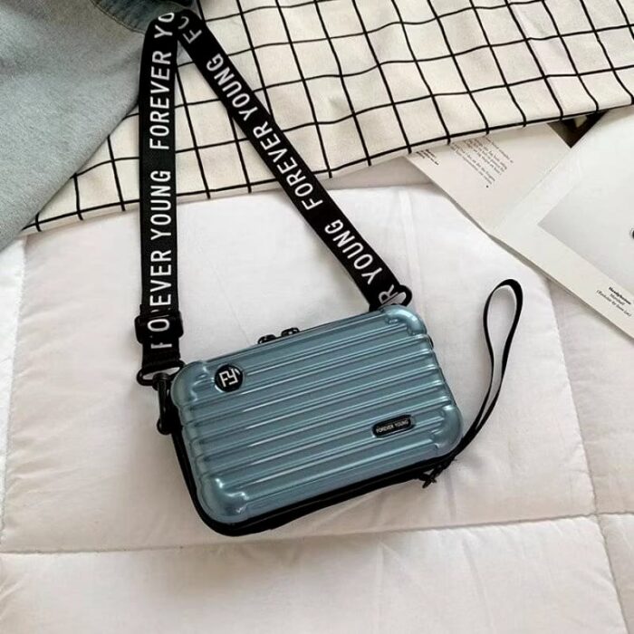 Trendy Mini Small Bag For Ladies , Unique Girl's Mini Luggage Box Bag ( 2-704-1 ) - Image 16