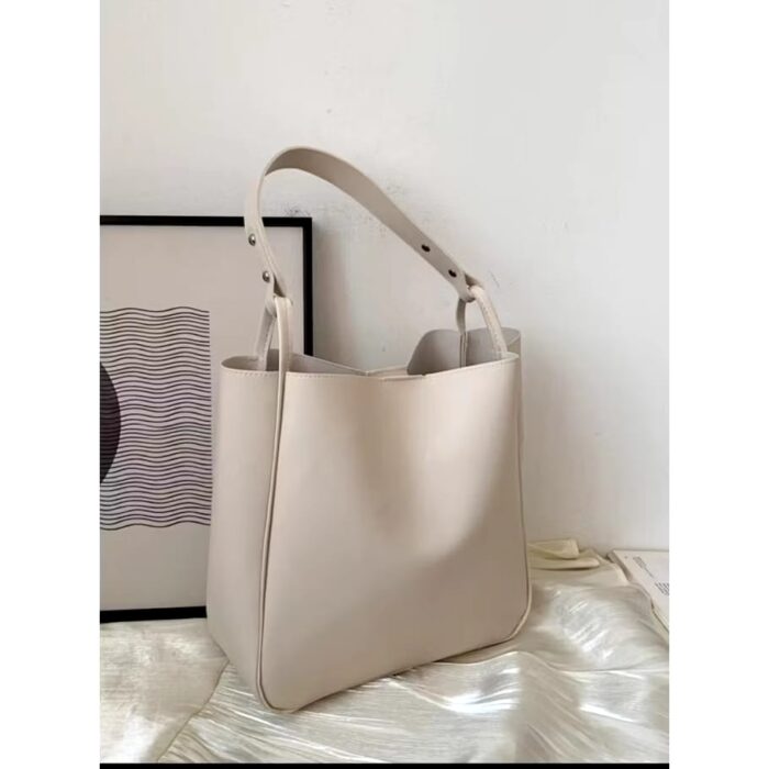 New Women Classy Fashion High Capacity  Premium PU Leather Shoulder Tote Bag For Women ( 8# A ) - Image 4