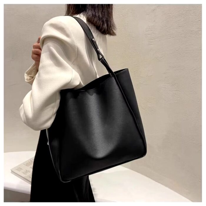 New Women Classy Fashion High Capacity  Premium PU Leather Shoulder Tote Bag For Women ( 8# A ) - Image 7