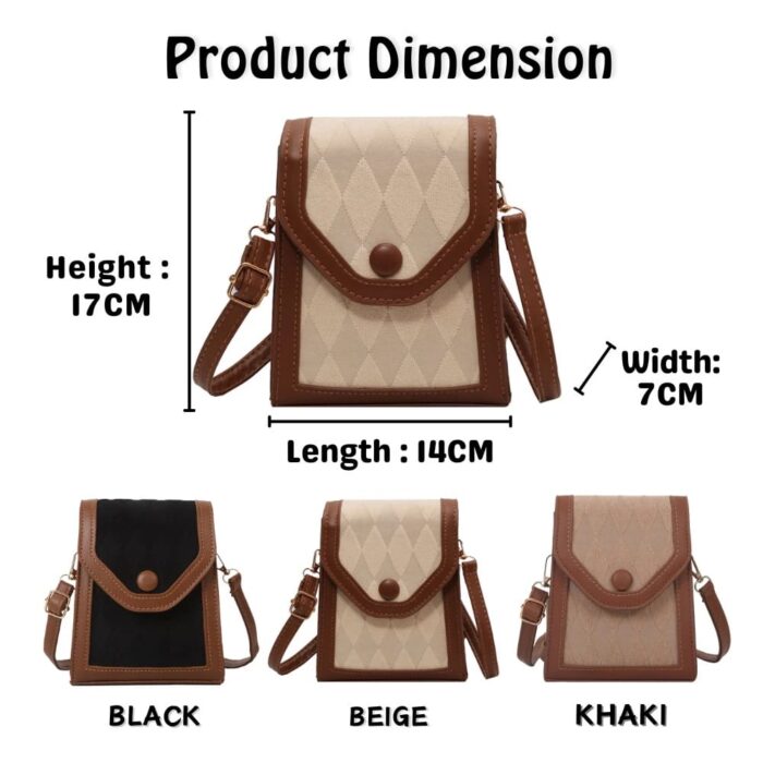 Crossbody Mobile Phone Bag, Fashion Leather Small Messenger shoulder Bag For Girls And Women ( 9# ) - Image 5