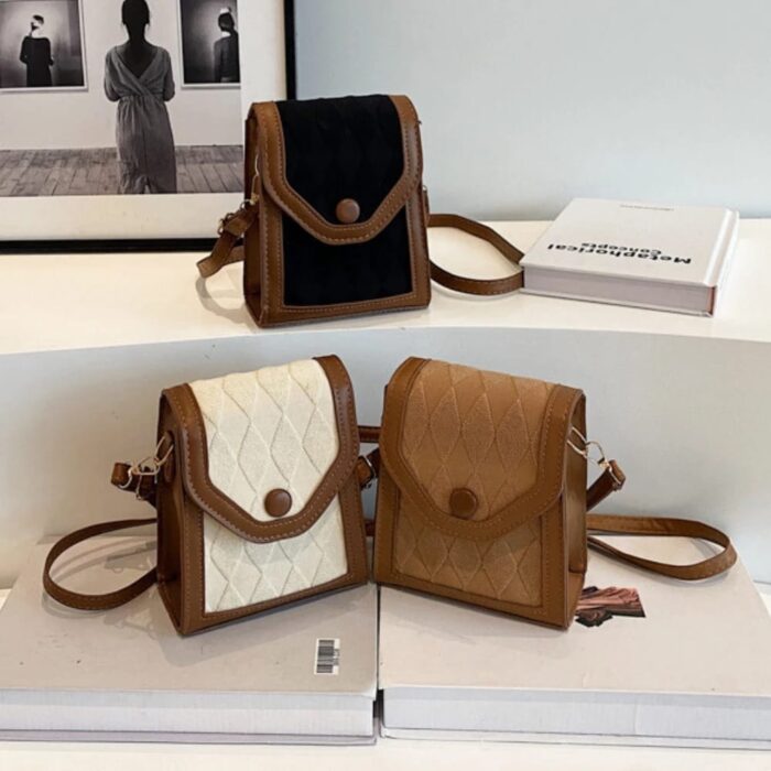 Crossbody Mobile Phone Bag, Fashion Leather Small Messenger shoulder Bag For Girls And Women ( 9# )