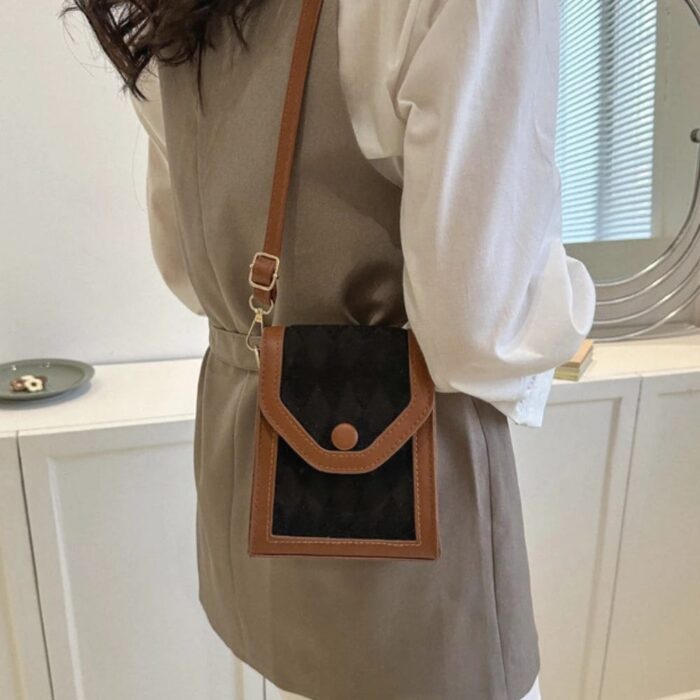 Crossbody Mobile Phone Bag, Fashion Leather Small Messenger shoulder Bag For Girls And Women ( 9# ) - Image 7
