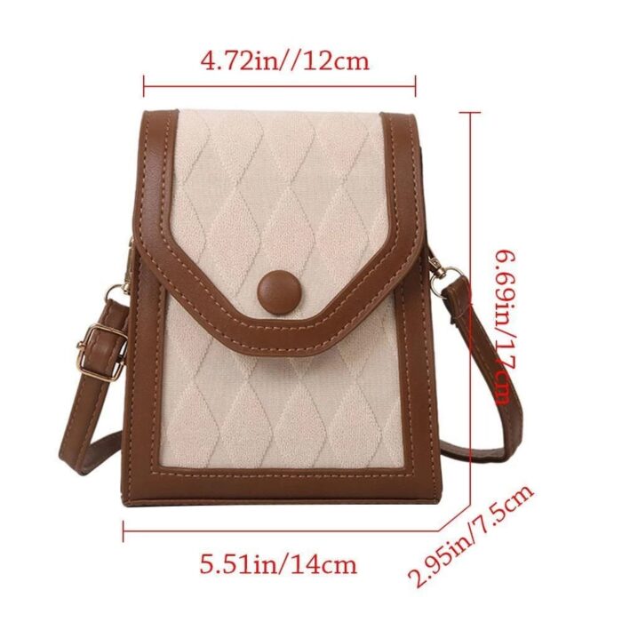 Crossbody Mobile Phone Bag, Fashion Leather Small Messenger shoulder Bag For Girls And Women ( 9# ) - Image 12