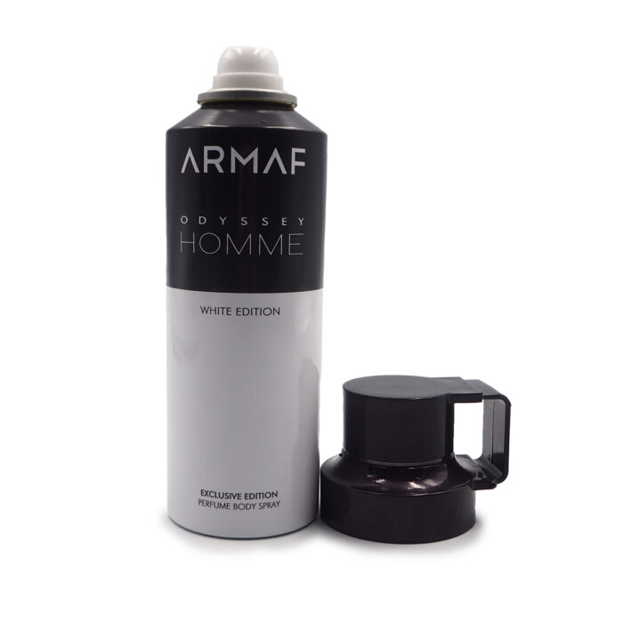 ODYSSEY HOMME WHITE EDITION  PERFUME BODY SPRAY FOR MEN BY ARMAF 200ML - Image 5