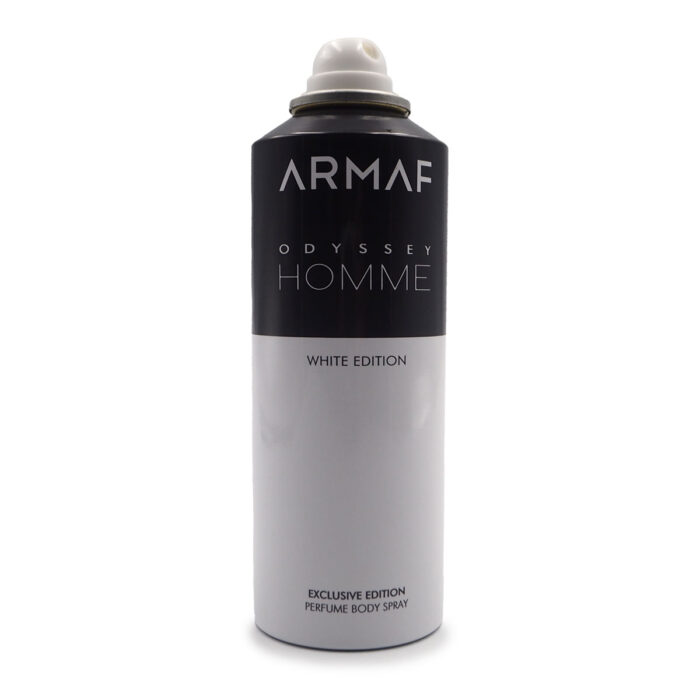 ODYSSEY HOMME WHITE EDITION  PERFUME BODY SPRAY FOR MEN BY ARMAF 200ML - Image 6
