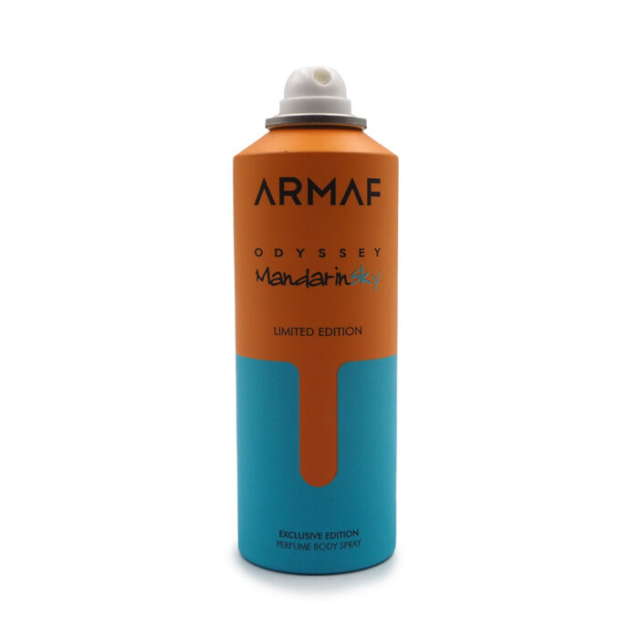 ODYSSEY MANDARIN SKY LIMITED EDITION  PERFUME BODY SPRAY FOR MEN BY ARMAF 200ML - Image 5