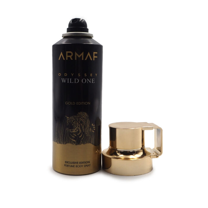 ODYSSEY WILD ONE GOLD EDITION  PERFUME BODY SPRAY FOR MEN BY ARMAF 200ML - Image 5