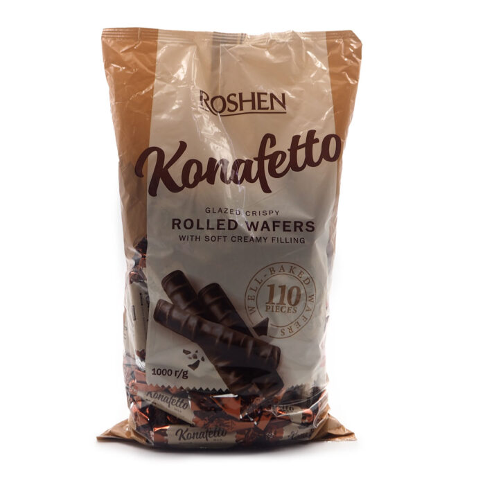 ROSHEN KONAFETTO MILK BLANC CRISPY WAFERS & CREAM ( 1KG, 500G, 250G ) - Image 2
