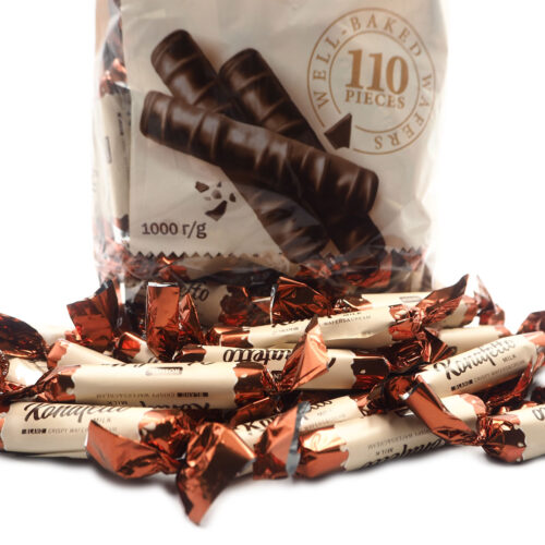 ROSHEN KONAFETTO MILK BLANC CRISPY WAFERS & CREAM ( 1KG, 500G, 250G )