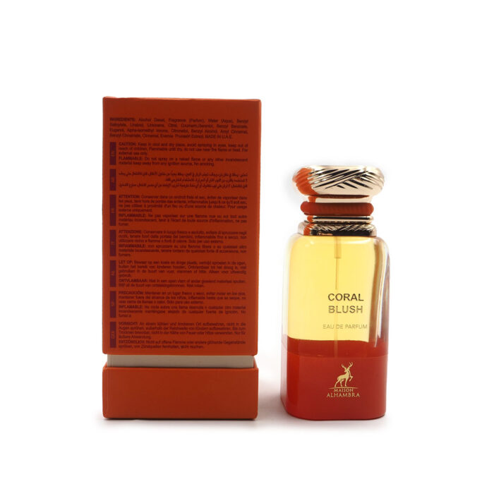 CORAL BLUSH EAU DE PARFUM FOR UNISEX BY MAISON ALHAMBRA 80ML - Image 4