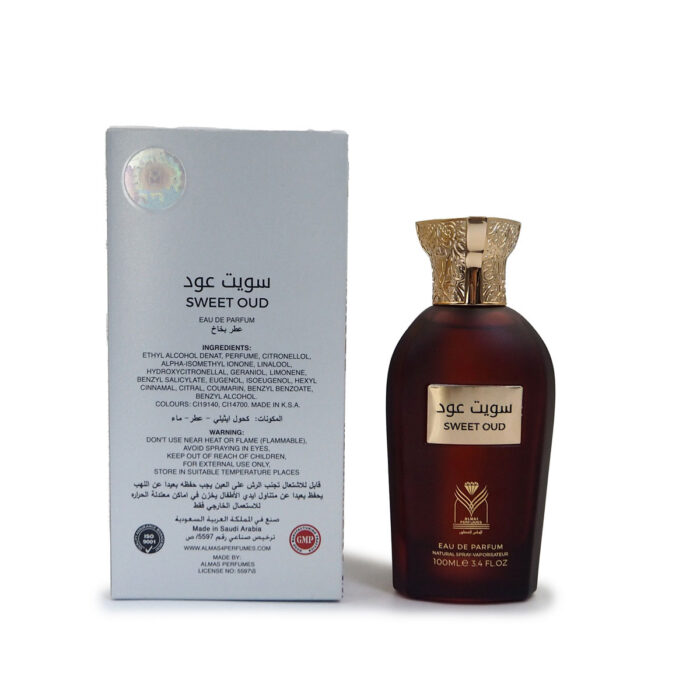 SWEET AL OUD EAU DE PARFUM 100ML BY ALMAS PERFUMES - Image 4