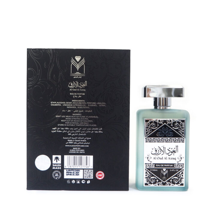 AL OUD AL AZRAQ EAU DE PARFUM 100ML BY ALMAS PERFUMES - Image 3