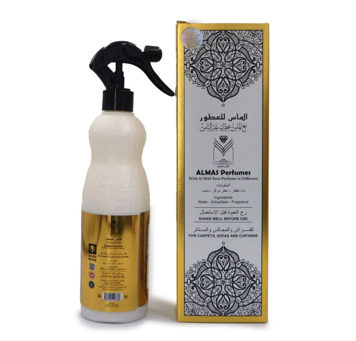 AMEER AL OUD AIR FRESHENER 480ML BY ALMAS PERFUMES {FOR CARPETS, SOFAS AND CURTAINS} - Image 5