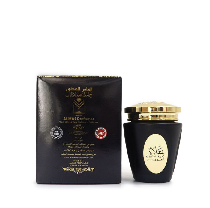 BAKHOUR/BAKHOOR GHALAT OUD 30G BY ALMAS PERFUMES - Image 3