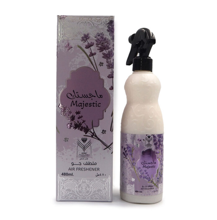 MAJESTIC AIR FRESHENER 480ML BY ALMAS PERFUMES {FOR CARPETS, SOFAS AND CURTAINS}