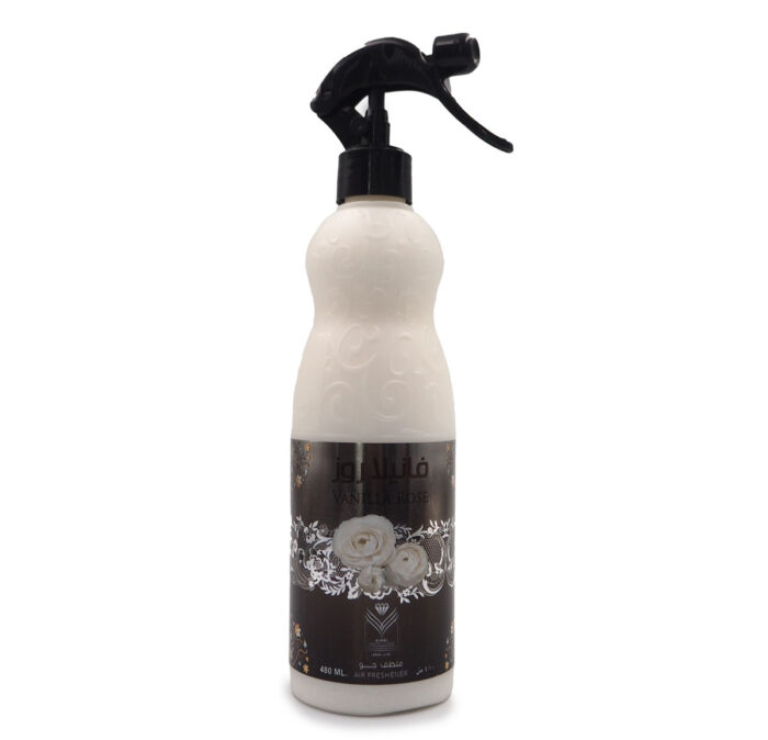 VANILLA ROSE AIR FRESHENER 480ML BY ALMAS PERFUMES, {FOR CARPETS, SOFAS AND CURTAINS} - Image 2