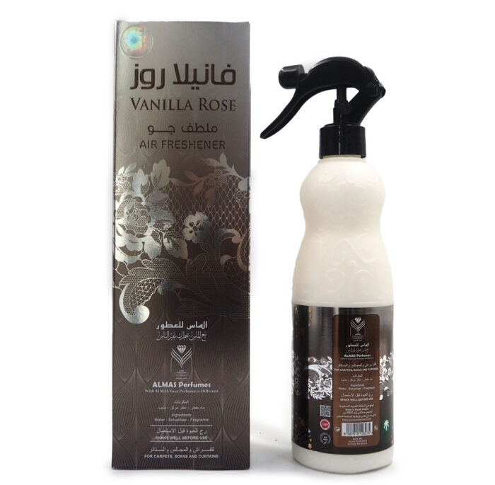 VANILLA ROSE AIR FRESHENER 480ML BY ALMAS PERFUMES, {FOR CARPETS, SOFAS AND CURTAINS} - Image 5