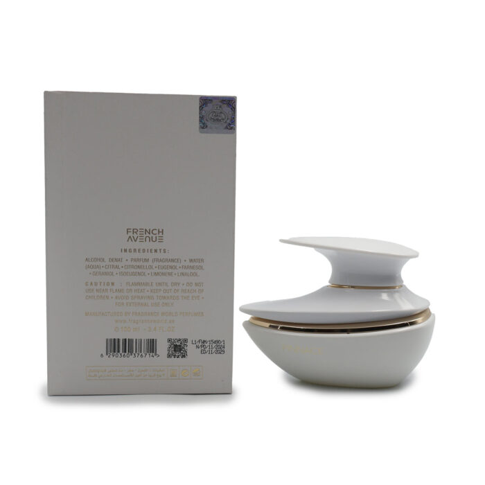 PINNACE WHITE EAU DE PARFUM 100ML BY FRENCH AVENUE, NATURAL SPRAY - Image 5