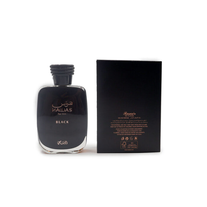 HAWAS BLACK EAU DE PARFUM 100ML BY RASASI FOR MEN - Image 2