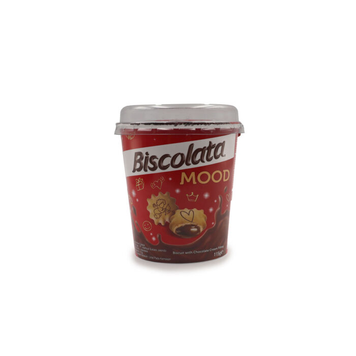 BISCOLATA MOOD , BISCUIT WITH CHOCOLATE CREAM FILLING 115G {1cup , 3cups, 6cups} - Image 3