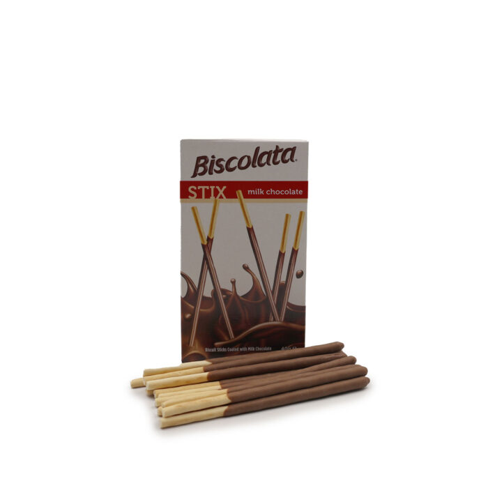 BISCOLATA STIX , BISCUIT STICKS COATED WITH MILK CHOCOLATE 40G {1BOX , 3BOXES , 6BOXES, 12BOXES}
