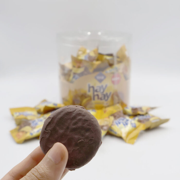 HAY HAY CARAMEL CREAM, COCOA COATED SANDWISH BISCUIT WITH CARAMEL CREAM {12PCS, 24PCS, 48PCS } - Image 8